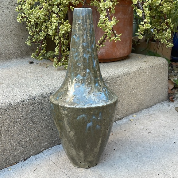 Vintage 1965 rustic glazed studio pottery vase - Picture 5 of 7